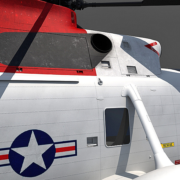 3d sikorsky sh-3 sea king - Sikorsky SH-3 Sea King by Gandoza