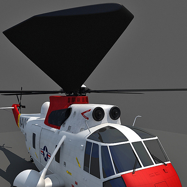 3d sikorsky sh-3 sea king - Sikorsky SH-3 Sea King by Gandoza