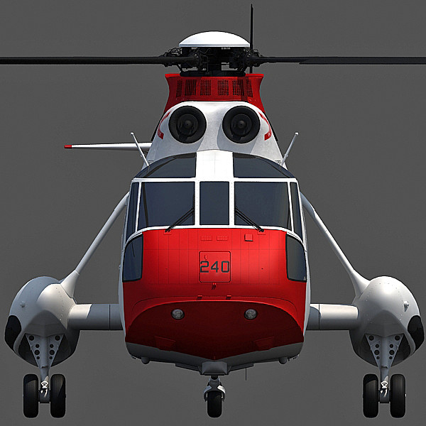 3d sikorsky sh-3 sea king - Sikorsky SH-3 Sea King by Gandoza