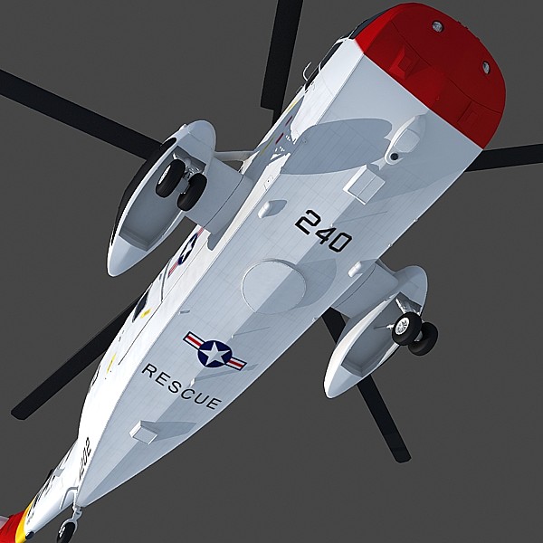 3d sikorsky sh-3 sea king - Sikorsky SH-3 Sea King by Gandoza