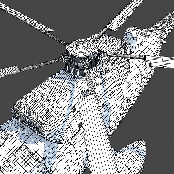 3d sikorsky sh-3 sea king - Sikorsky SH-3 Sea King by Gandoza