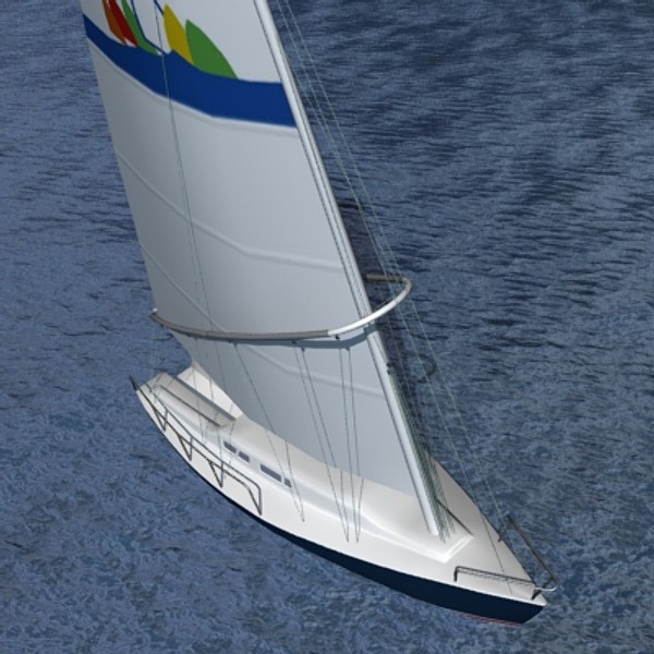 yacht sailboat 3d dxf - Yacht by mostlysquare