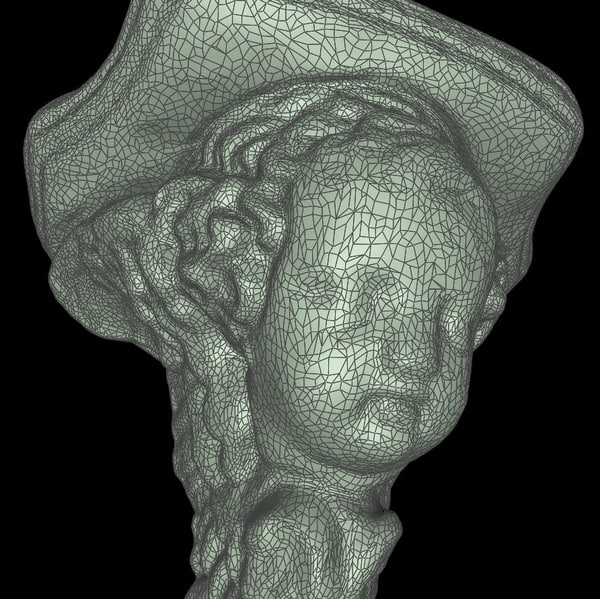 3dsmax stone pedestal angel - Pedestal Angel by 3D_Monger