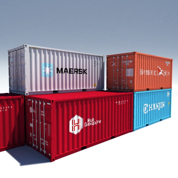 iso cargo containers 3d model - ISO Containers by warlockgraphics