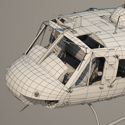 uh-1h navy 3d lwo - uh-1h us navy by OODINDD