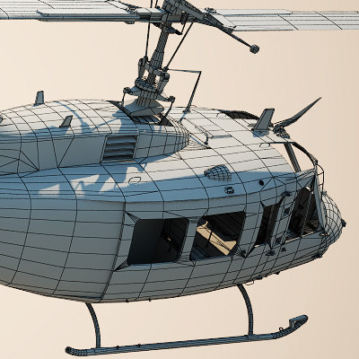 uh-1h navy 3d lwo - uh-1h us navy by OODINDD
