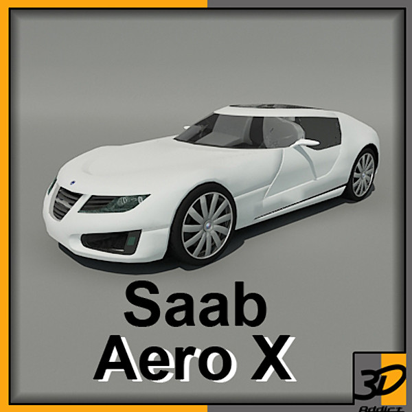 saab concept 3ds - Saab Aero X by 3d_addict