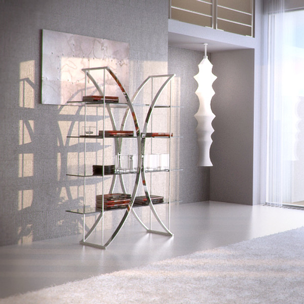 book shelf 7245 tonin 3ds - Tonin Casa Book Shelf 7245 by RTEwork