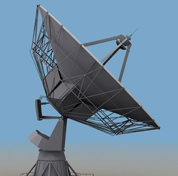 3d model based satellite antenna - Satellite Antenna... by sweiry_tv