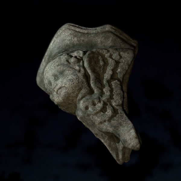 3dsmax stone pedestal angel - Pedestal Angel by 3D_Monger
