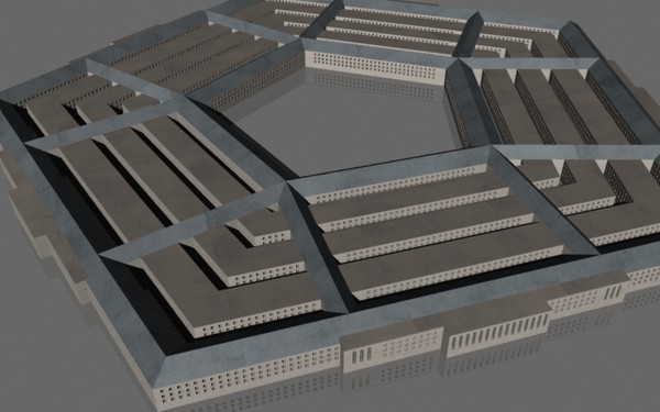pentagon building 3d obj - The Pentagon by mostlysquare