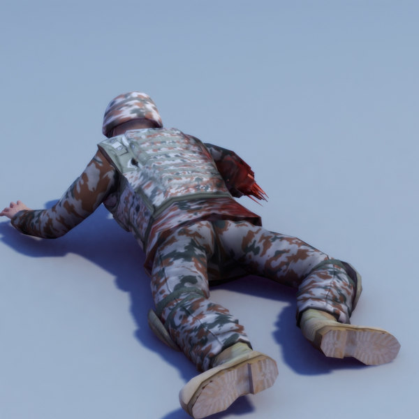injured rigged max - Bundeswehr Injury Rigged by ES3DStudios