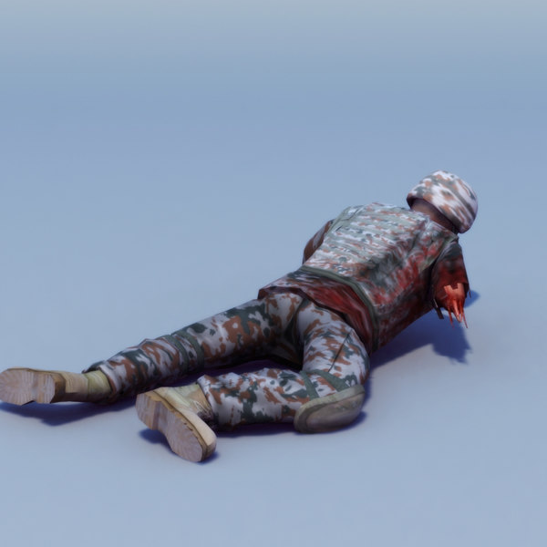 injured rigged max - Bundeswehr Injury Rigged by ES3DStudios