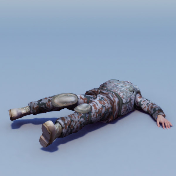 injured rigged max - Bundeswehr Injury Rigged by ES3DStudios