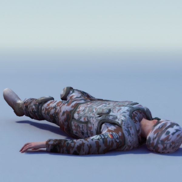 injured rigged max - Bundeswehr Injury Rigged by ES3DStudios