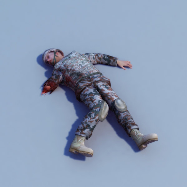 injured rigged max - Bundeswehr Injury Rigged by ES3DStudios