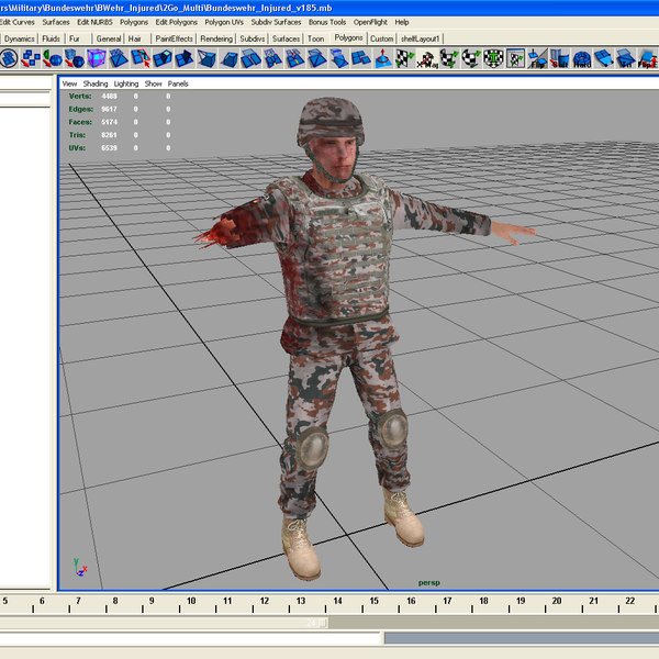 3d army casualty model - Bundeswehr Casualty Soldier by ES3DStudios