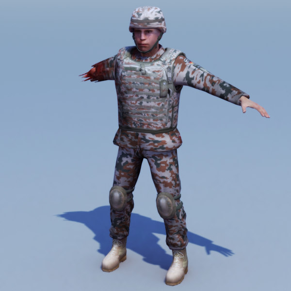 3d army casualty model - Bundeswehr Casualty Soldier by ES3DStudios