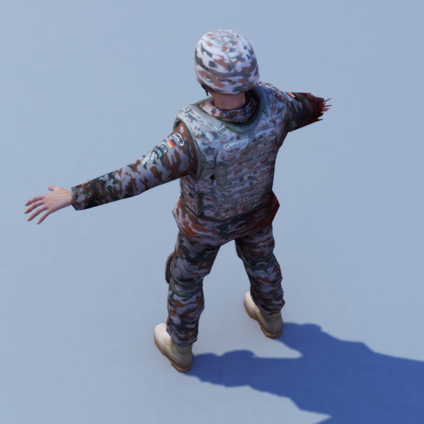 3d army casualty model - Bundeswehr Casualty Soldier by ES3DStudios