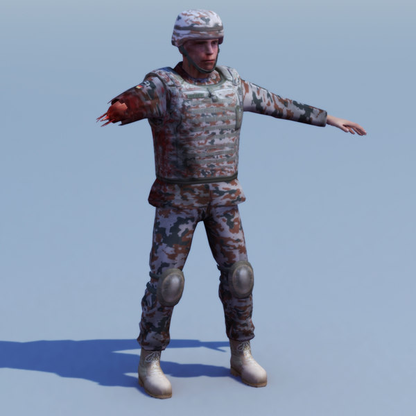 3d army casualty model - Bundeswehr Casualty Soldier by ES3DStudios