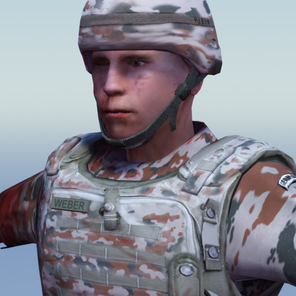 3d army casualty model - Bundeswehr Casualty Soldier by ES3DStudios