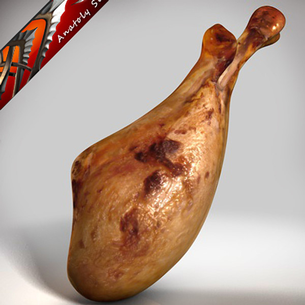 roasted turkey leg max - Turkey leg meat by CG ARTStudio