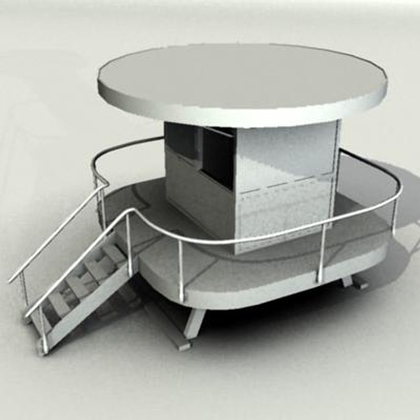lifeguard beach cabin obj - Lifeguard Beach Cabin by Sirren