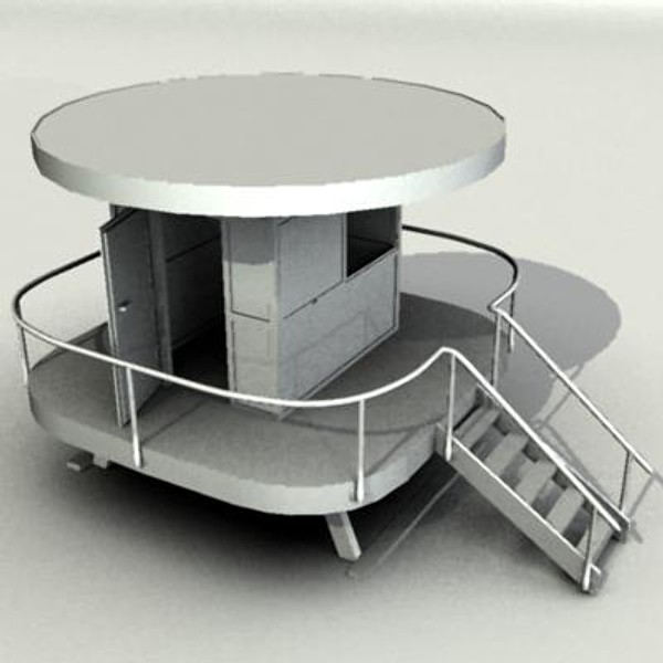 lifeguard beach cabin obj - Lifeguard Beach Cabin by Sirren