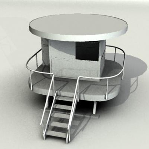 lifeguard beach cabin obj - Lifeguard Beach Cabin by Sirren