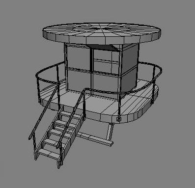 lifeguard beach cabin obj - Lifeguard Beach Cabin by Sirren