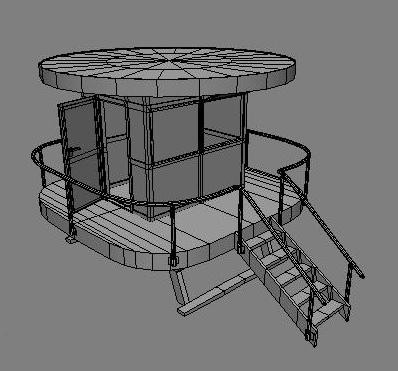 lifeguard beach cabin obj - Lifeguard Beach Cabin by Sirren