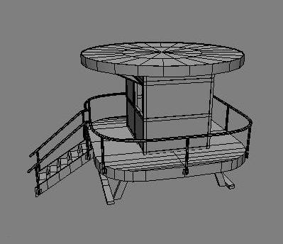 lifeguard beach cabin obj - Lifeguard Beach Cabin by Sirren