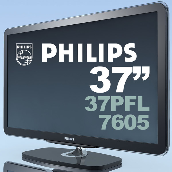 tv philips 37pfl7605 mf 3d c4d - TV PHILIPS 37PFL7605 MF by 3DLocker