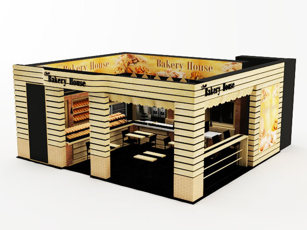 bakery house foods 3d 3ds - Bakery by luledesign