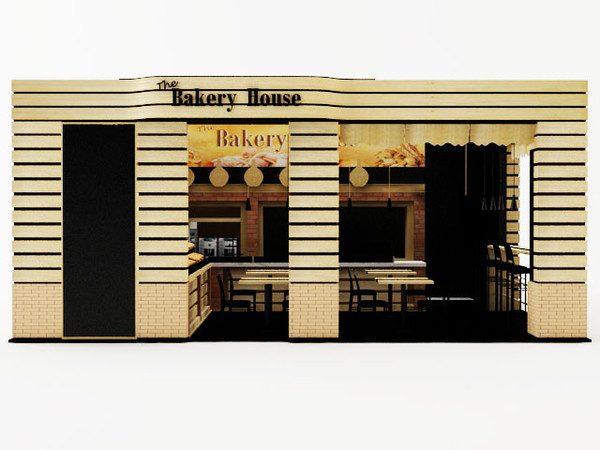 bakery house foods 3d 3ds - Bakery by luledesign