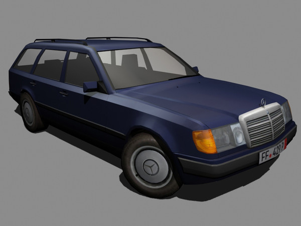 w124 touring 300d 3d 3ds - Mercedes W124 300D Touring by mk2design