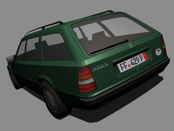 w124 touring 300d 3d 3ds - Mercedes W124 300D Touring by mk2design