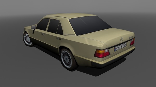 3d mercedes w124 300d model - Mercedes W124 300D by mk2design
