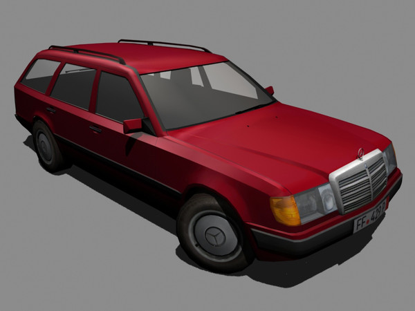 w124 touring 300d 3d 3ds - Mercedes W124 300D Touring by mk2design