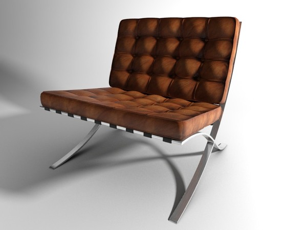 free 3ds mode barcelona chair - Barcelona Chair by Riffmaster