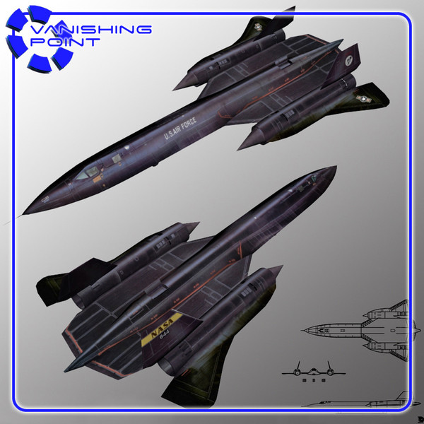 3d sr-71 aircraft - SR-71 Spyplane by JHoagland