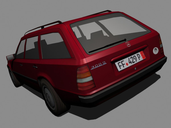 w124 touring 300d 3d 3ds - Mercedes W124 300D Touring by mk2design