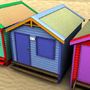 3d model of changing beach cabin