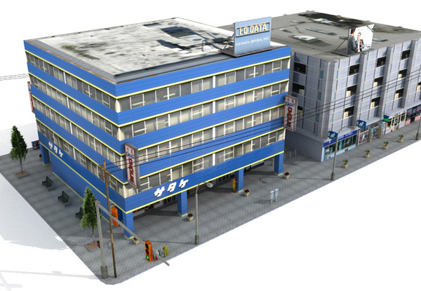 street 3 3d model - Street 3 (low poly) by yusuf joher taherali