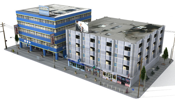 street 3 3d model - Street 3 (low poly) by yusuf joher taherali