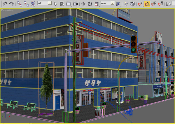 street 3 3d model - Street 3 (low poly) by yusuf joher taherali