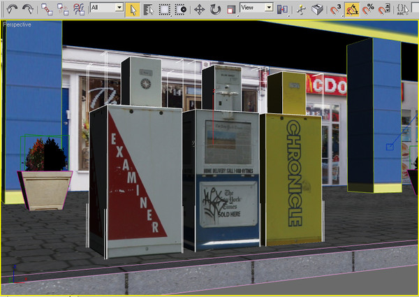 street 3 3d model - Street 3 (low poly) by yusuf joher taherali