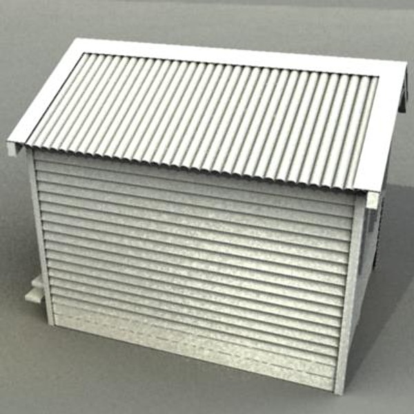 3d model of changing beach cabin - Changing Beach Cabin. by Sirren