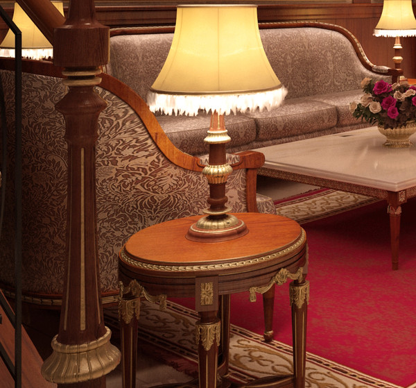 3d model scene angelo cappellini - luxury salon & dining room by 3d_classic
