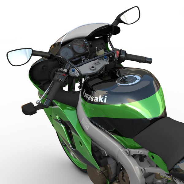kawasaki super sport motorcycle 3d model - ZX-6R Kawasaki Ninja Sport Bike - 2000 by Jamie Hamel Smith